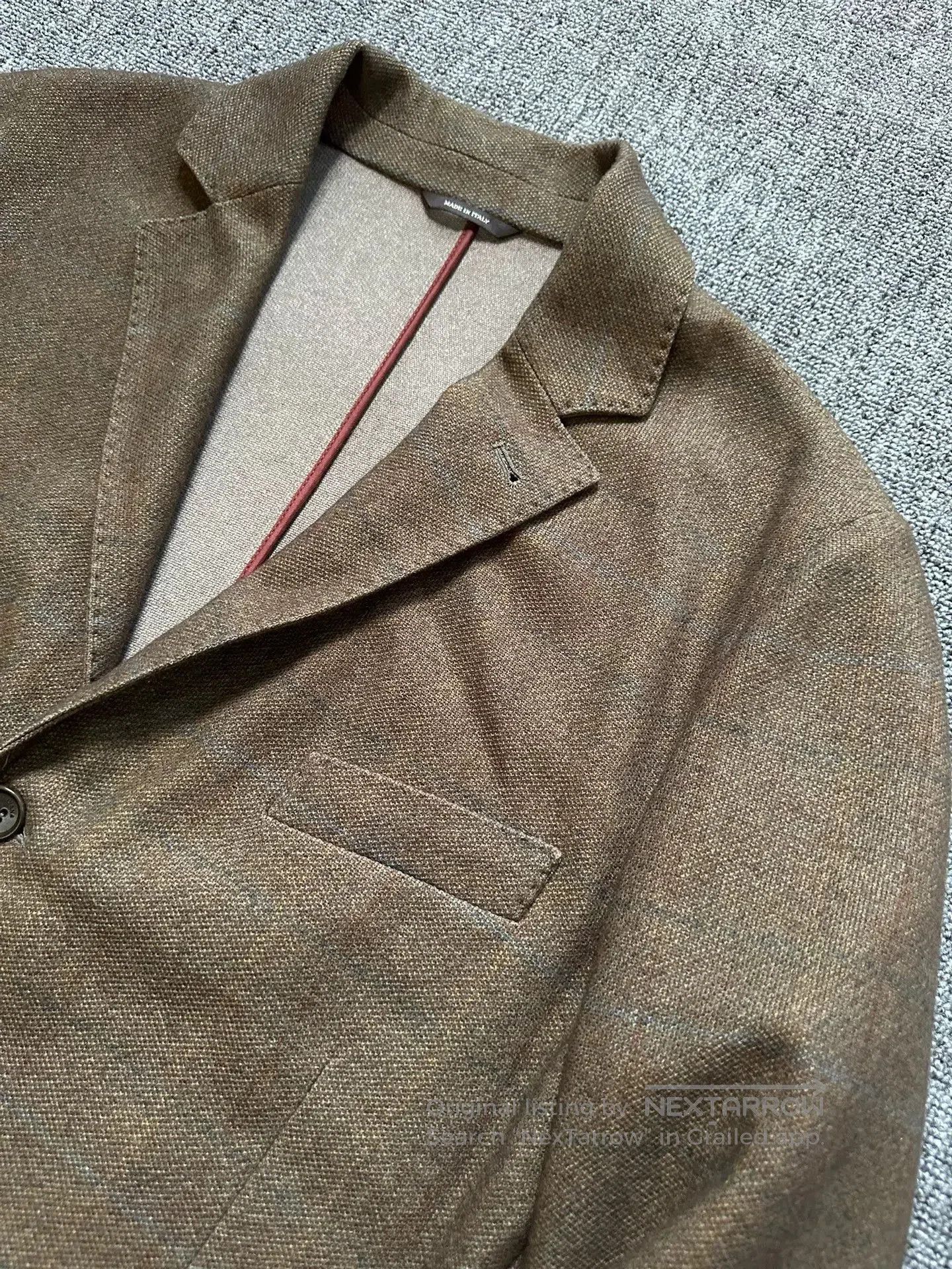 Loro Piana high-quality cashmere silk blend blazer. Size US XL / EU 56 / 4 - 2 Thumbnail