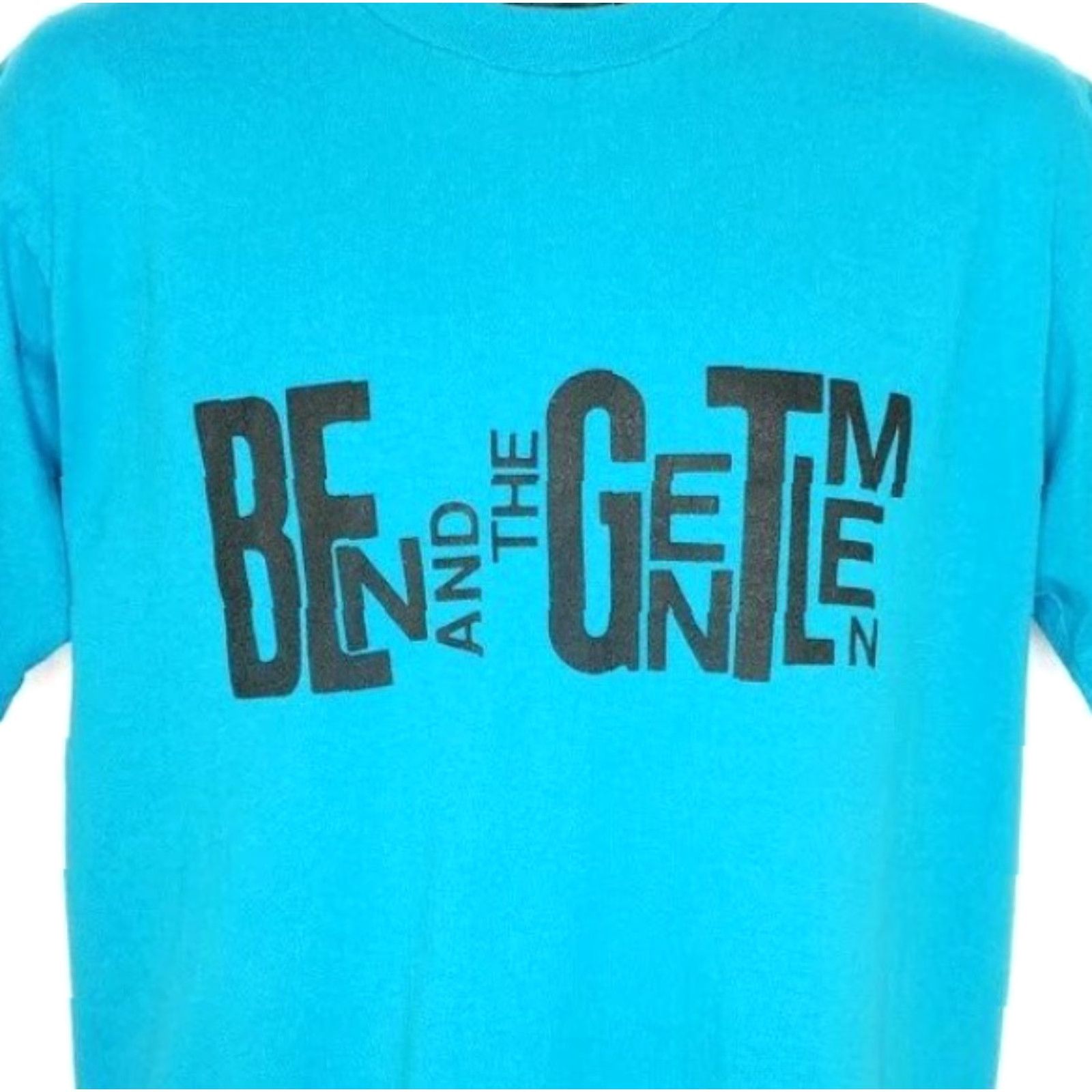 Hanes VINTAGE Hanes Ben And The Gentlemen Band T Shirt Mens Size Large Blue 80s Made In USA Mens Size US L / EU 52-54 / 3 - 2 Thumbnail