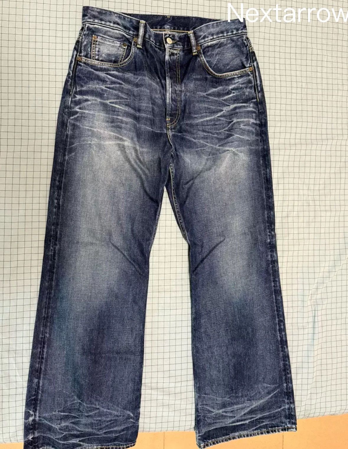 Acne Studios Acne studios Medium blue cat whiskers jeans Size US 32 / EU 48 - 2 Thumbnail