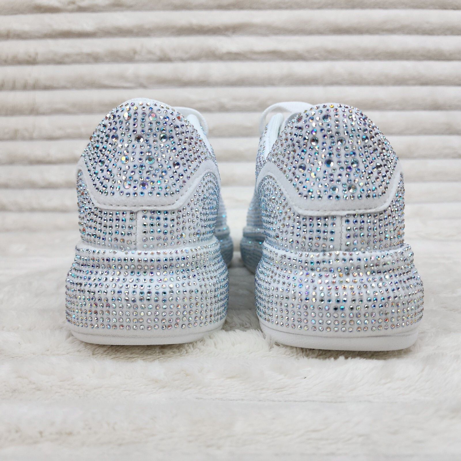 Other Dazzle Cush White Rhinestone Platform Sneakers Tennis Shoes Size US 7 / IT 37 - 5 Thumbnail