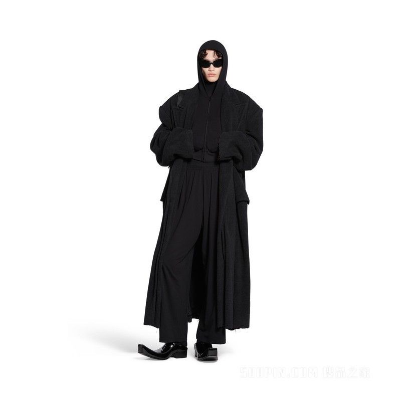 Balenciaga o1w1db11225 Maxi Coat in Black Size US M / EU 48-50 / 2 - 3 Thumbnail