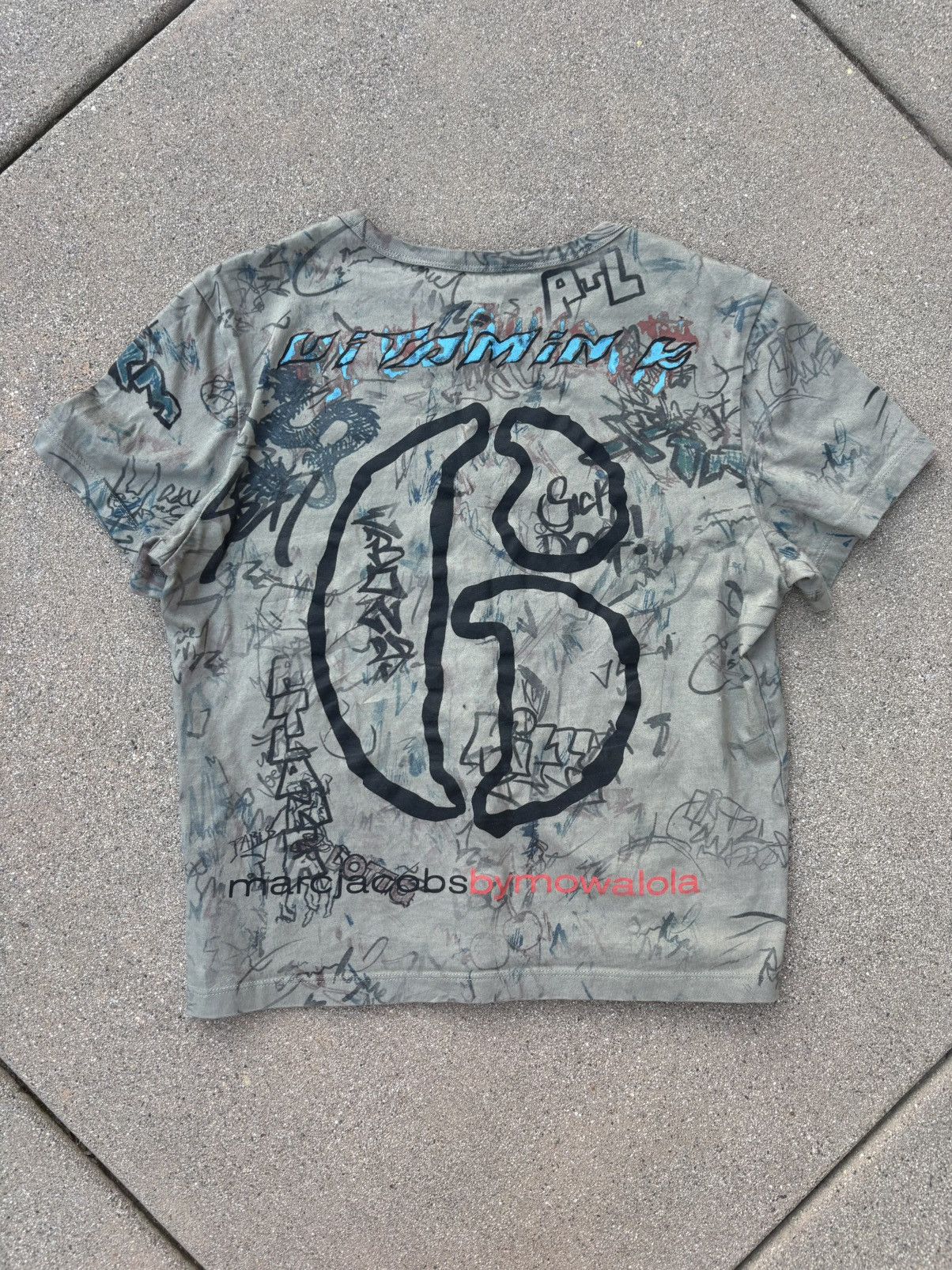 Marc Jacobs × Mowalola Mowalola x Marc Jacobs Graffiti Baby Tee Size US XS / EU 42 / 0 - 3 Thumbnail