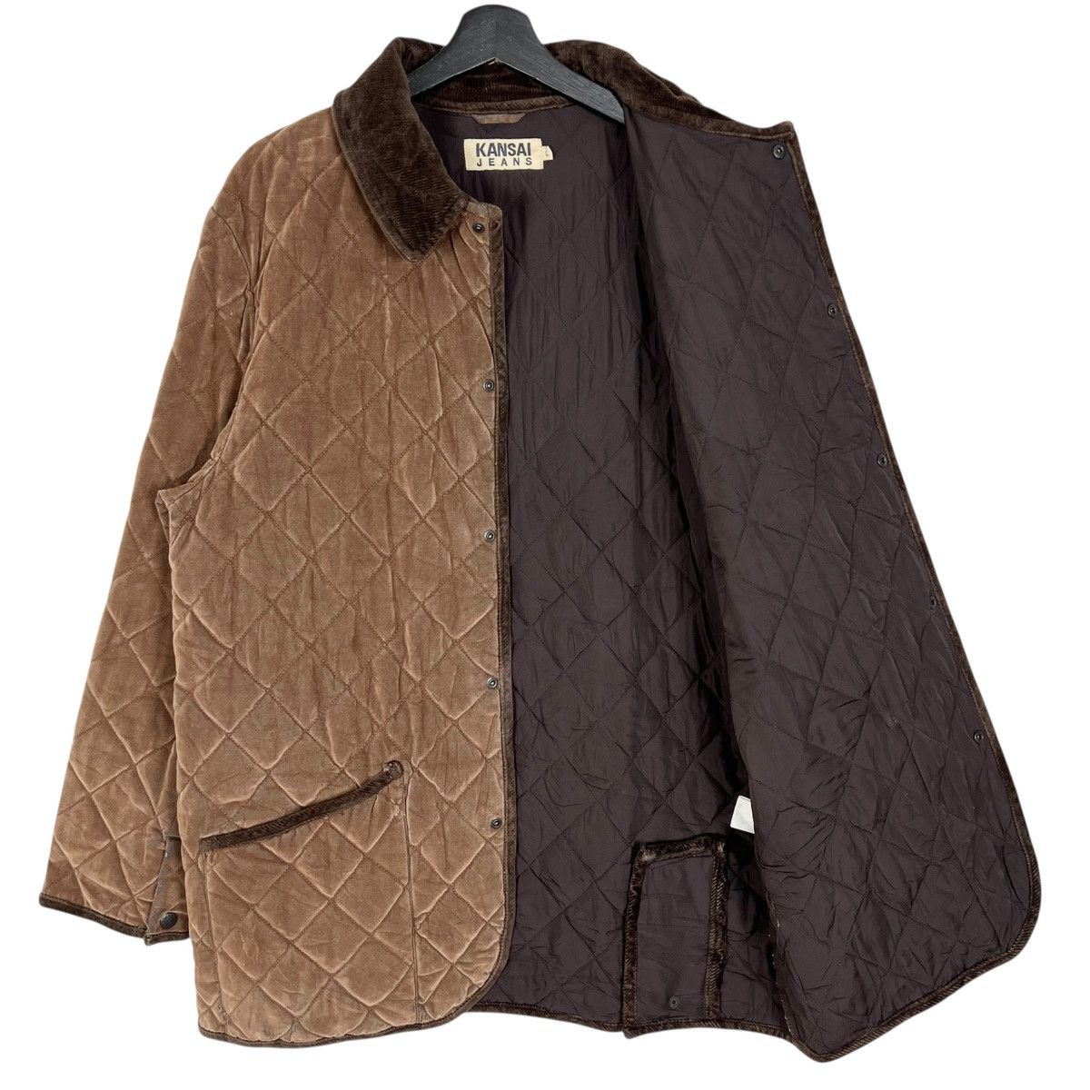 Designer × Japanese Brand × Kansai Yamamoto Kansai Keans Kansai Yamamoto Velvet Quilted Button Up Jacket Size US L / EU 52-54 / 3 - 6 Thumbnail