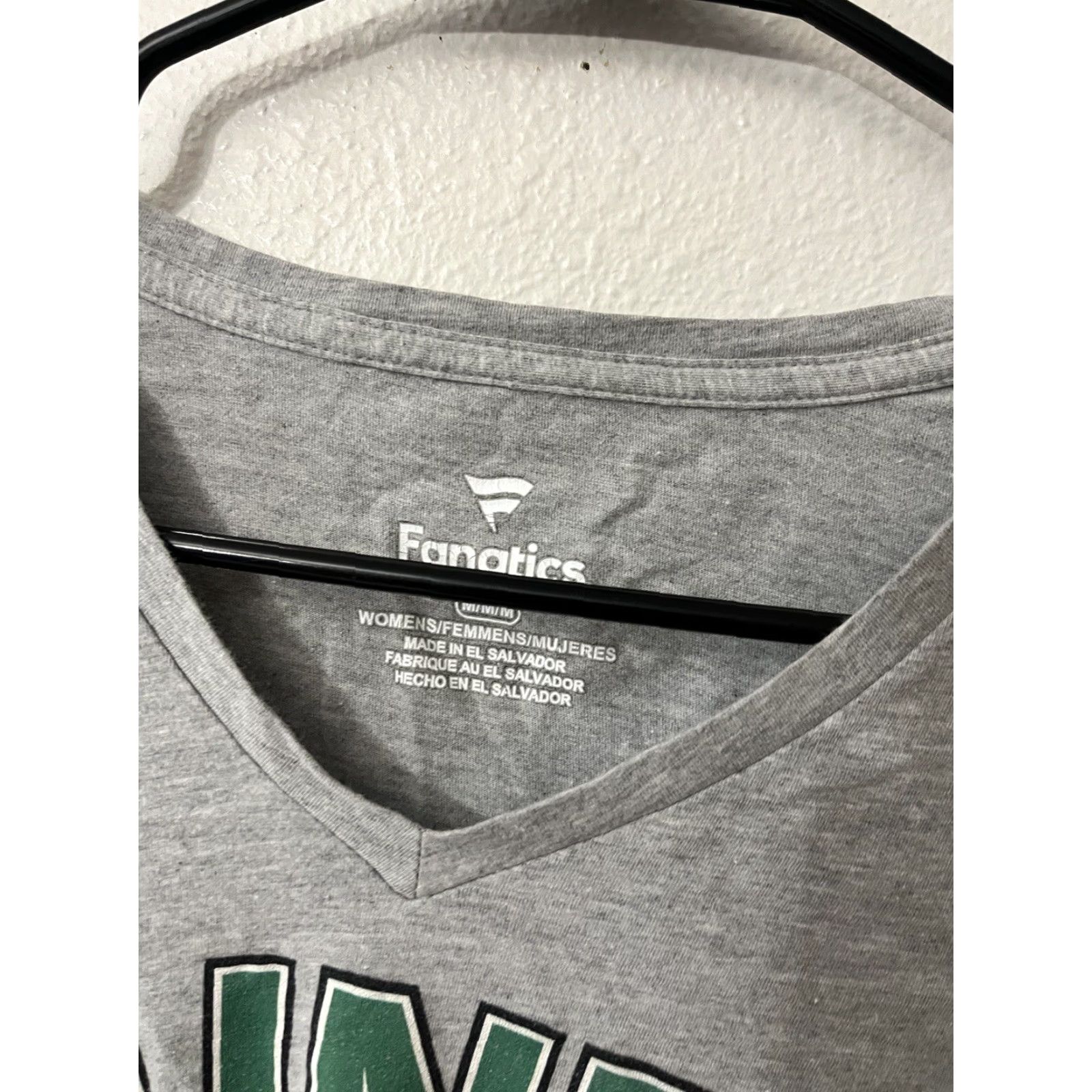 Vintage Fanatics T-Shirt Womens Medium V-Neck LONG SLEEVE Sienna Saints Gray ID: Fanatics Sienna Saints LONG SLEEVE V Neck T SHIRT WOMENS Medium V-NECK GRAY Size M / US 6-8 / IT 42-44 - 3 Thumbnail