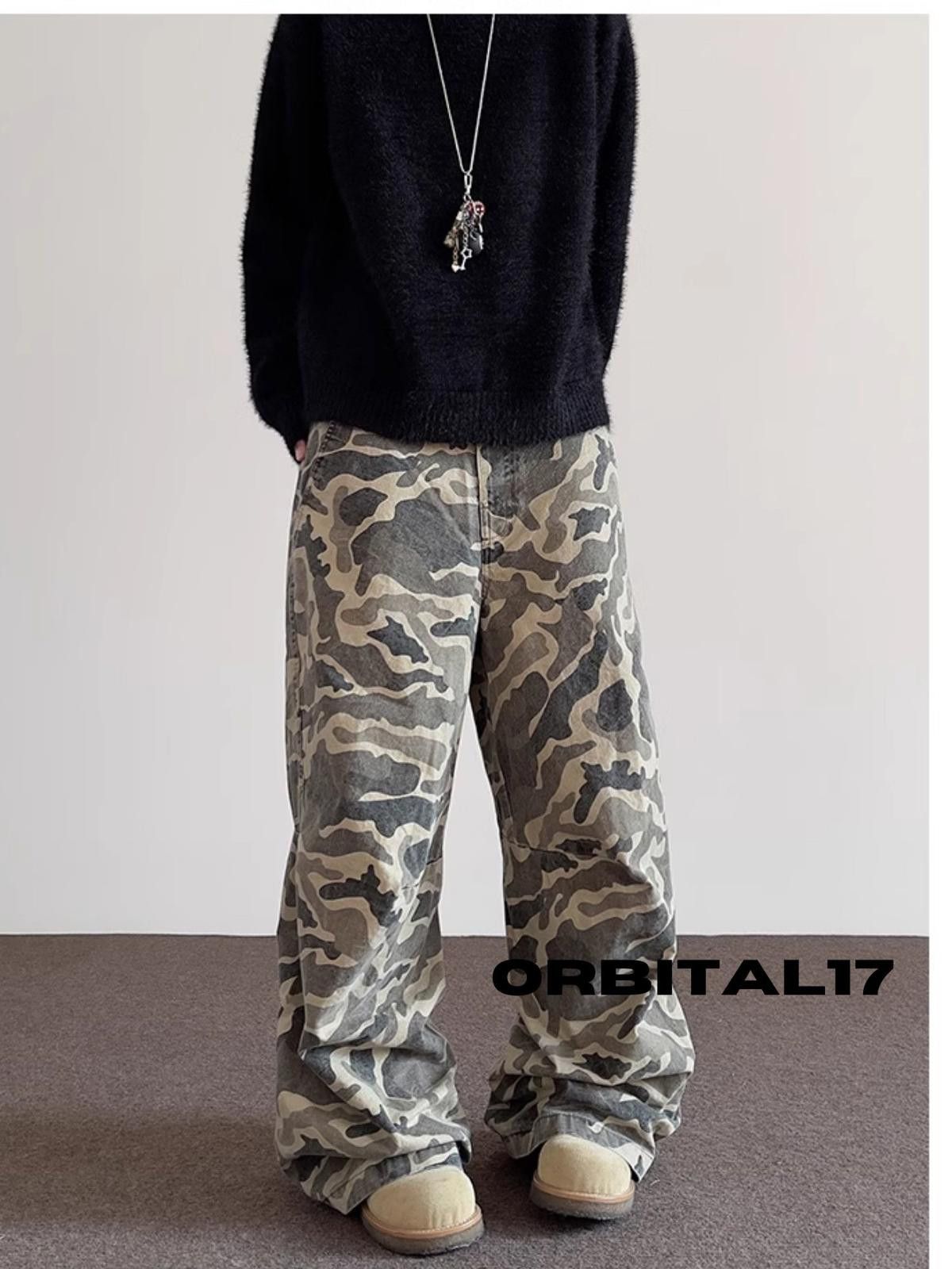 Vintage Camo Print Baggy Flared Pants Size US 30 / EU 46 - 4 Thumbnail