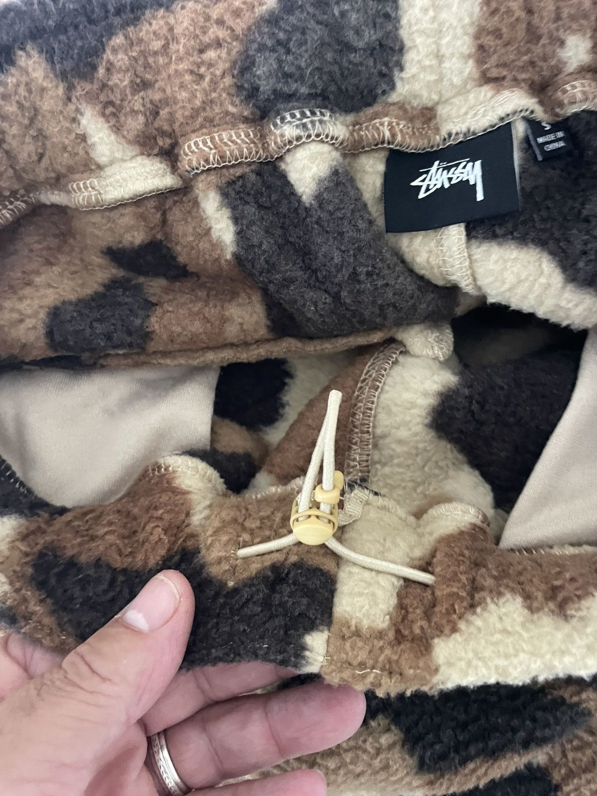 Stussy Camo Fleece Joggers Size US 28 / EU 44 - 7 Thumbnail