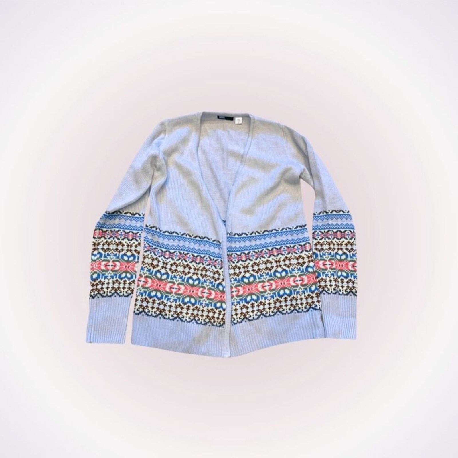 Bdg BDG Blue Knit Open Front Cardigan | Sz S Size S / US 4 / IT 40 - 1 Thumbnail