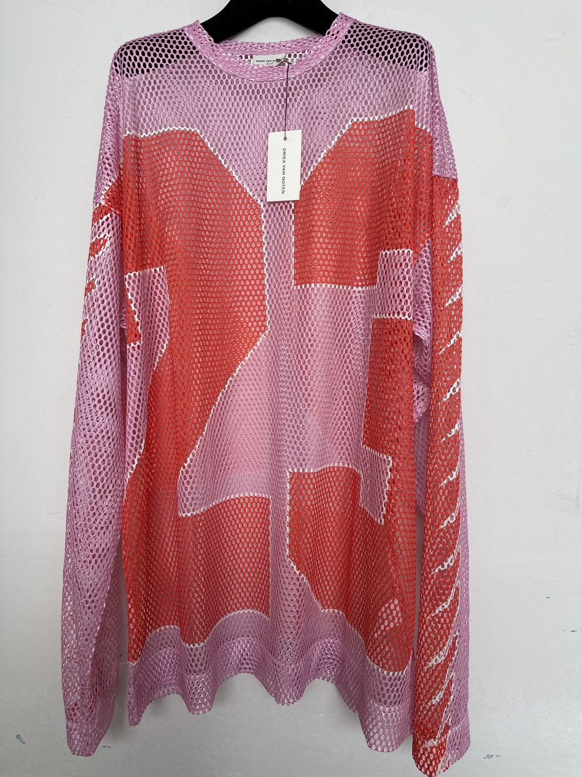 Dries Van Noten Dries Van Noten Oversized Hegland Mesh Jersey Size US L / EU 52-54 / 3 - 2 Thumbnail