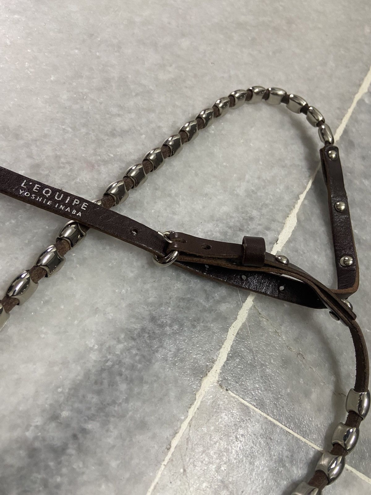 yoshie inaba Yoshie inaba Studded Skinny leather Belt Size ONE SIZE - 6 Thumbnail