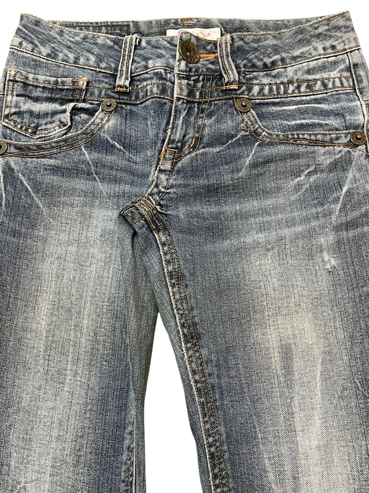 Hysteric Glamour Vintage Japanese Brand Faded Wash Style Flare Jeans Size US 29 - 4 Thumbnail