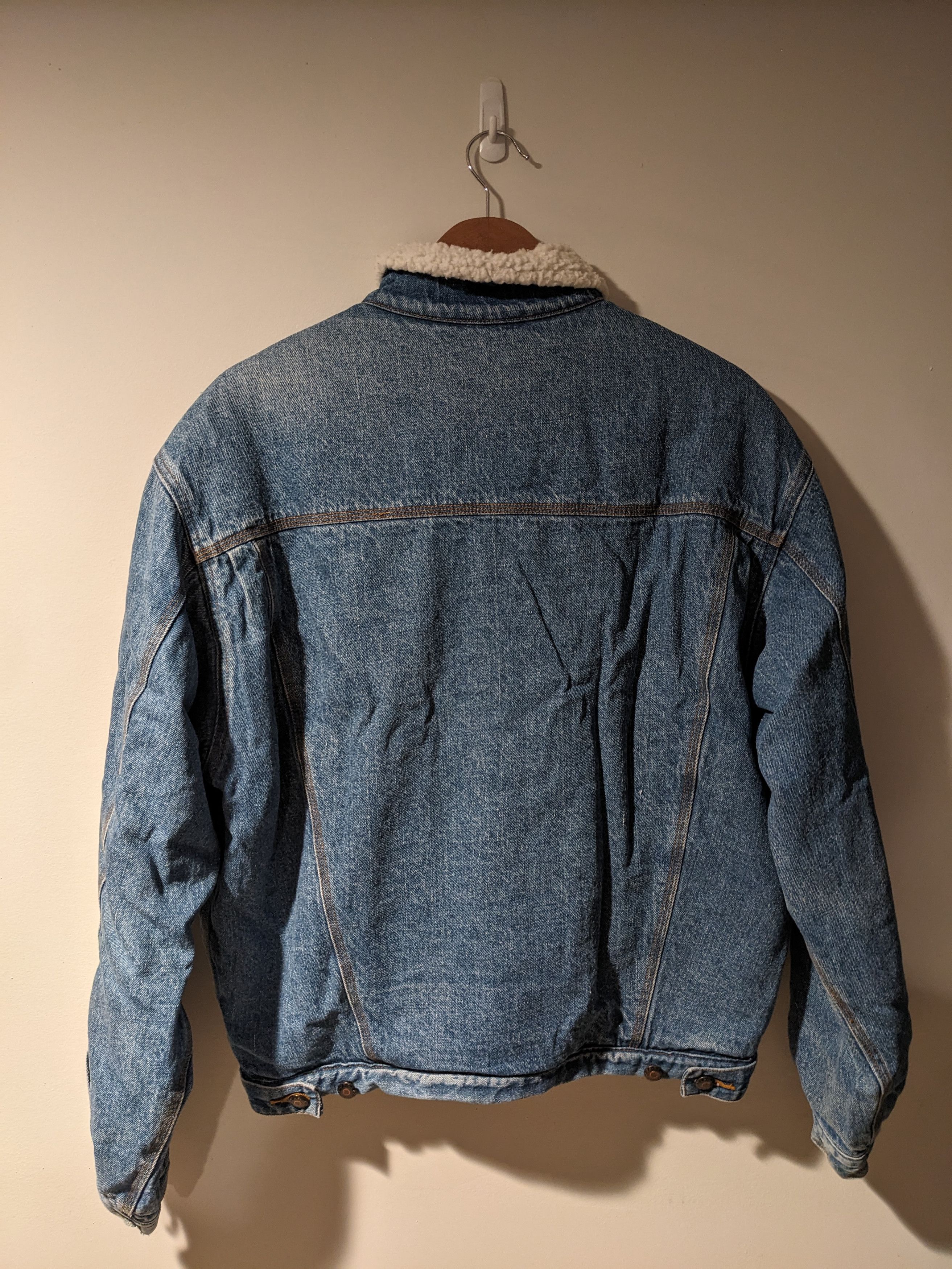 Bugle Boy × Vintage Vintage 90s Bugle Boy Medium Sherpa Lined Denim Jacket Size US M / EU 48-50 / 2 - 3 Thumbnail
