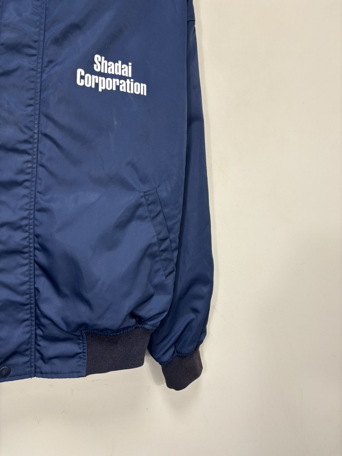 Japanese Brand Vintage Japanese 1990s Big Farm Logo Rare Blue Bomber Jacket Size US L / EU 52-54 / 3 - 8 Thumbnail