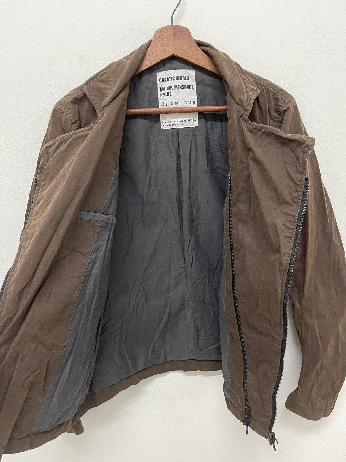 Gene Par Yukio Mishiba RARE DESIGN MOLE SKIN JACKET VERITA E LIBERTA YUKIO MISHIBA Size US M / EU 48-50 / 2 - 4 Thumbnail
