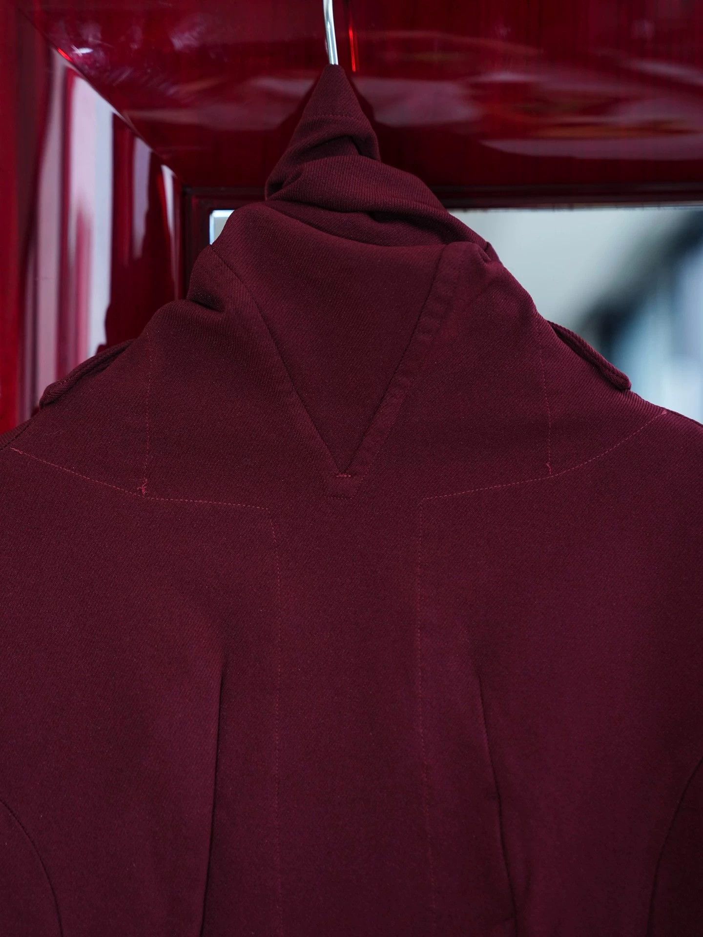 Comme des Garcons CDG Dark Burgundy Layered Trench Coat Japan S Size S / US 4 / IT 40 - 9 Thumbnail