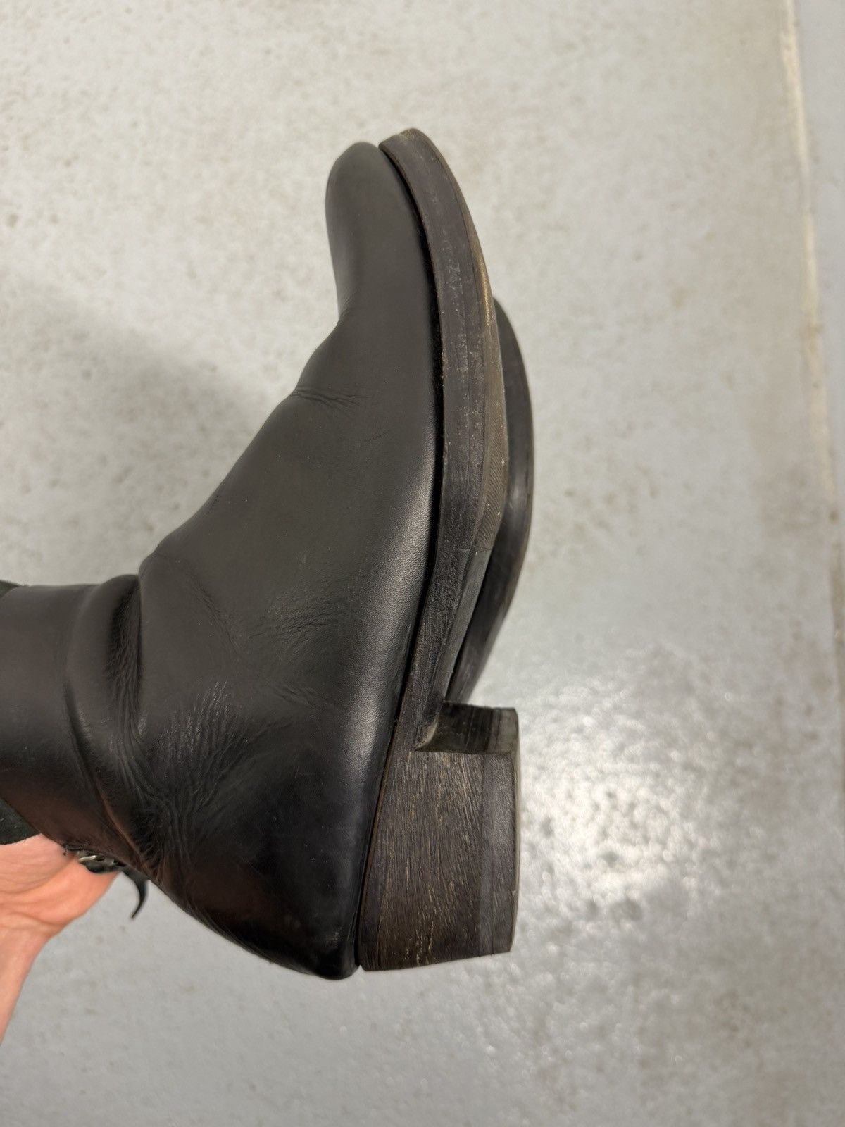 Ma+ M.A+Back Zipped Short Extra Horse Leather Boots Size US 7 / IT 37 - 14 Thumbnail