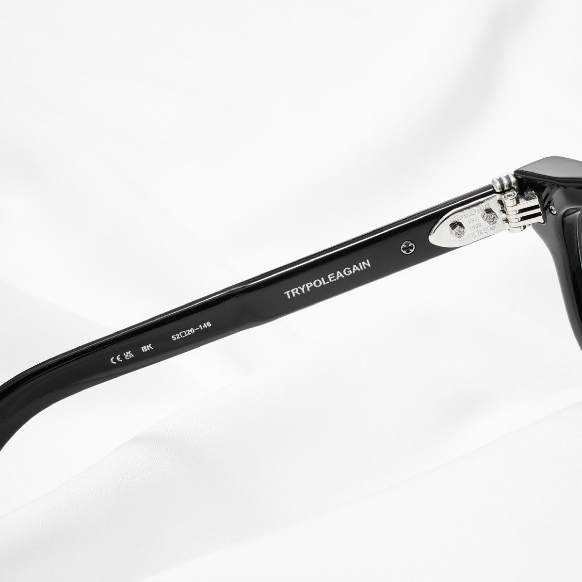 Chrome Hearts CHROME HEARTS TRYPOLEAGAIN BLACK GLASSES Size ONE SIZE - 5 Thumbnail