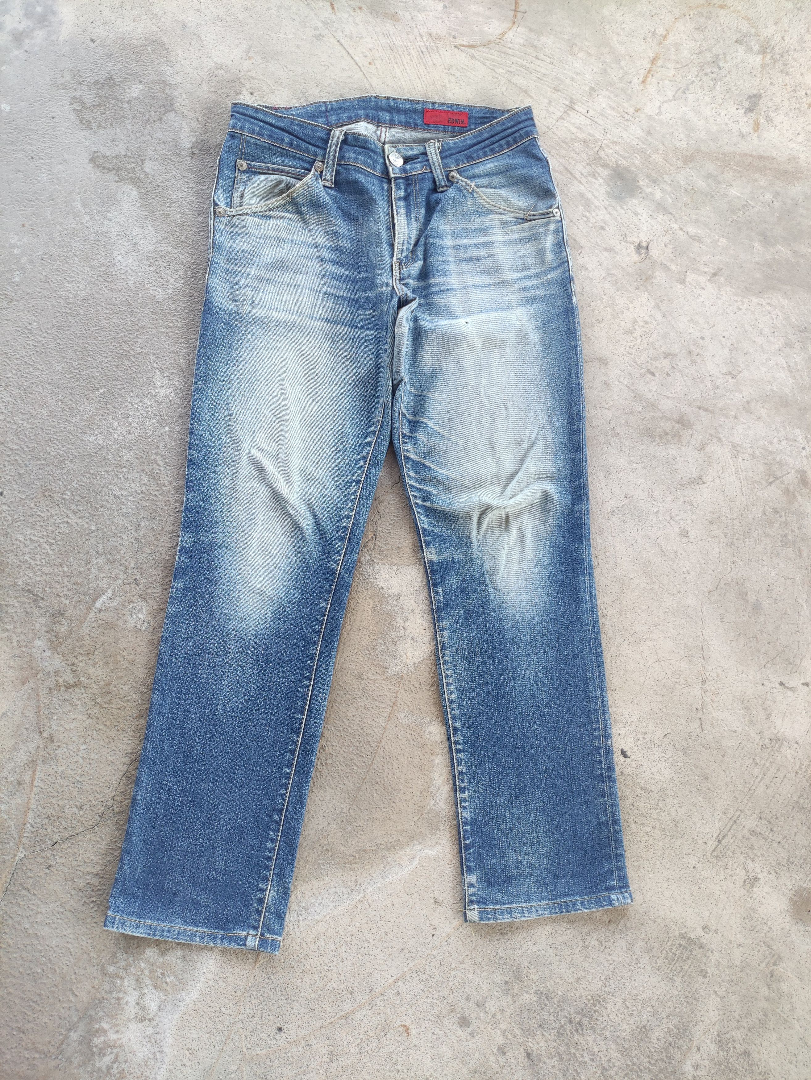 Edwin Vintage Edwin Jean Distressed Faded Denim Pants Size US 32 / EU 48 - 1 Thumbnail