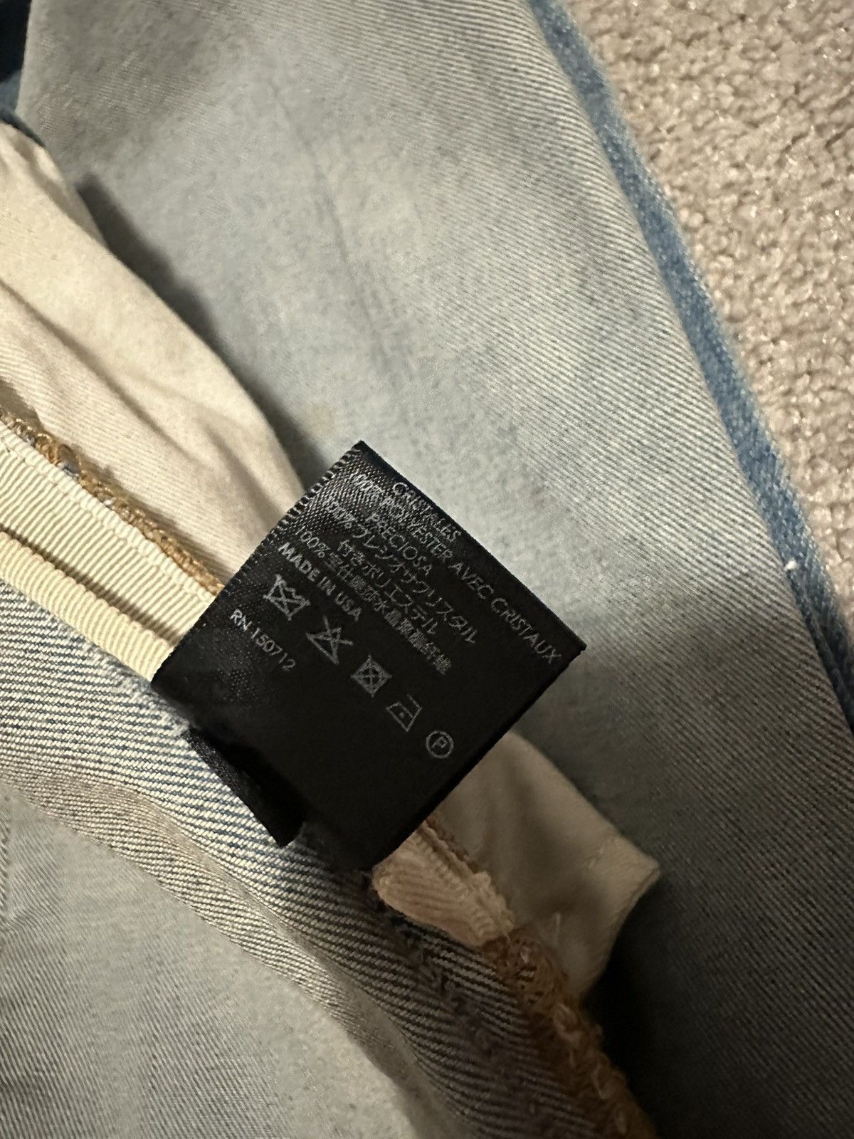 Amiri Amiri Distressed embellished denim jeans Size US 31 - 7 Thumbnail