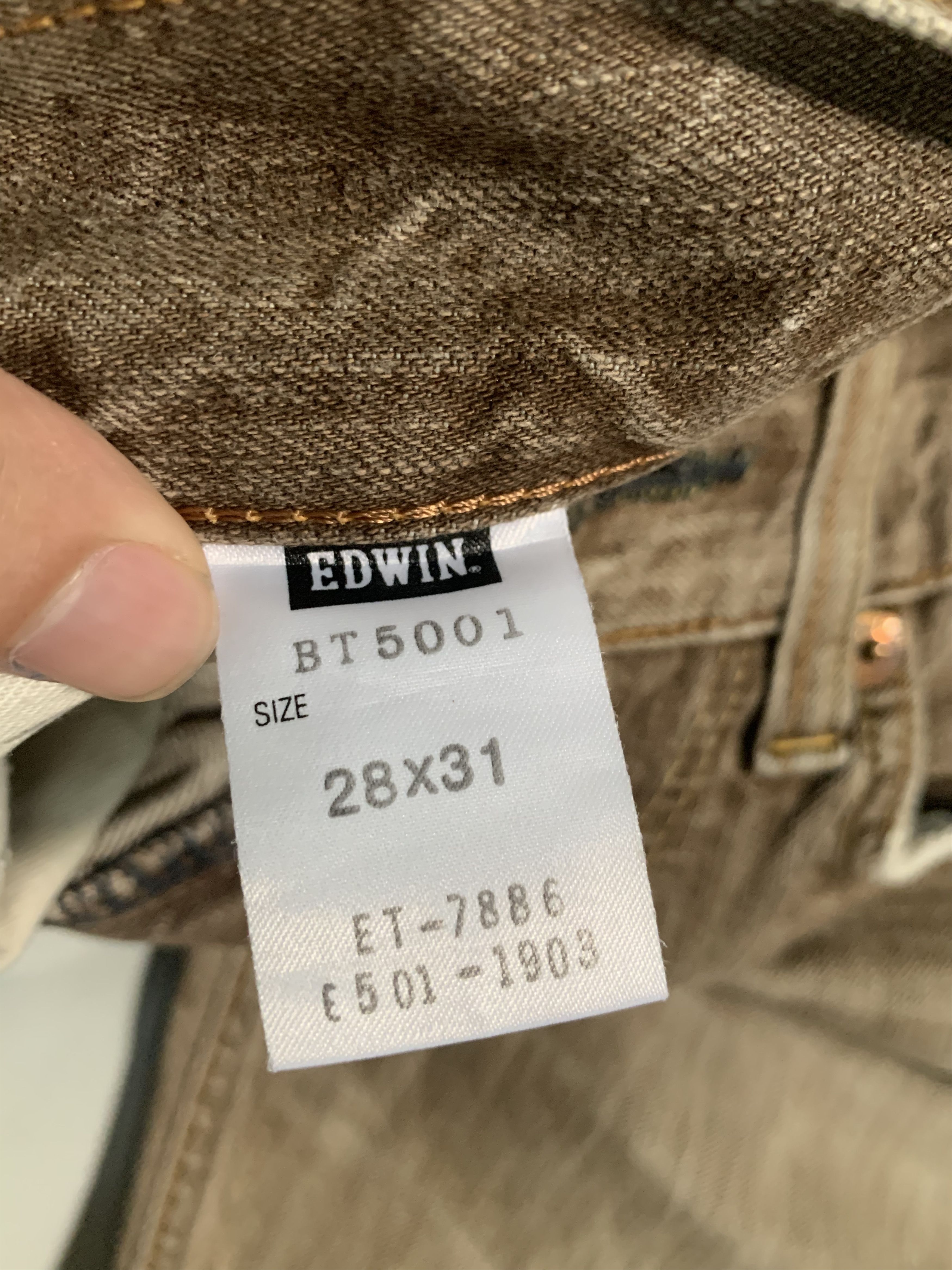 Edwin FLARE EDWIN 503 FADED & RUSTY PUNK DISTRESSED DENIM Size US 31 - 16 Thumbnail