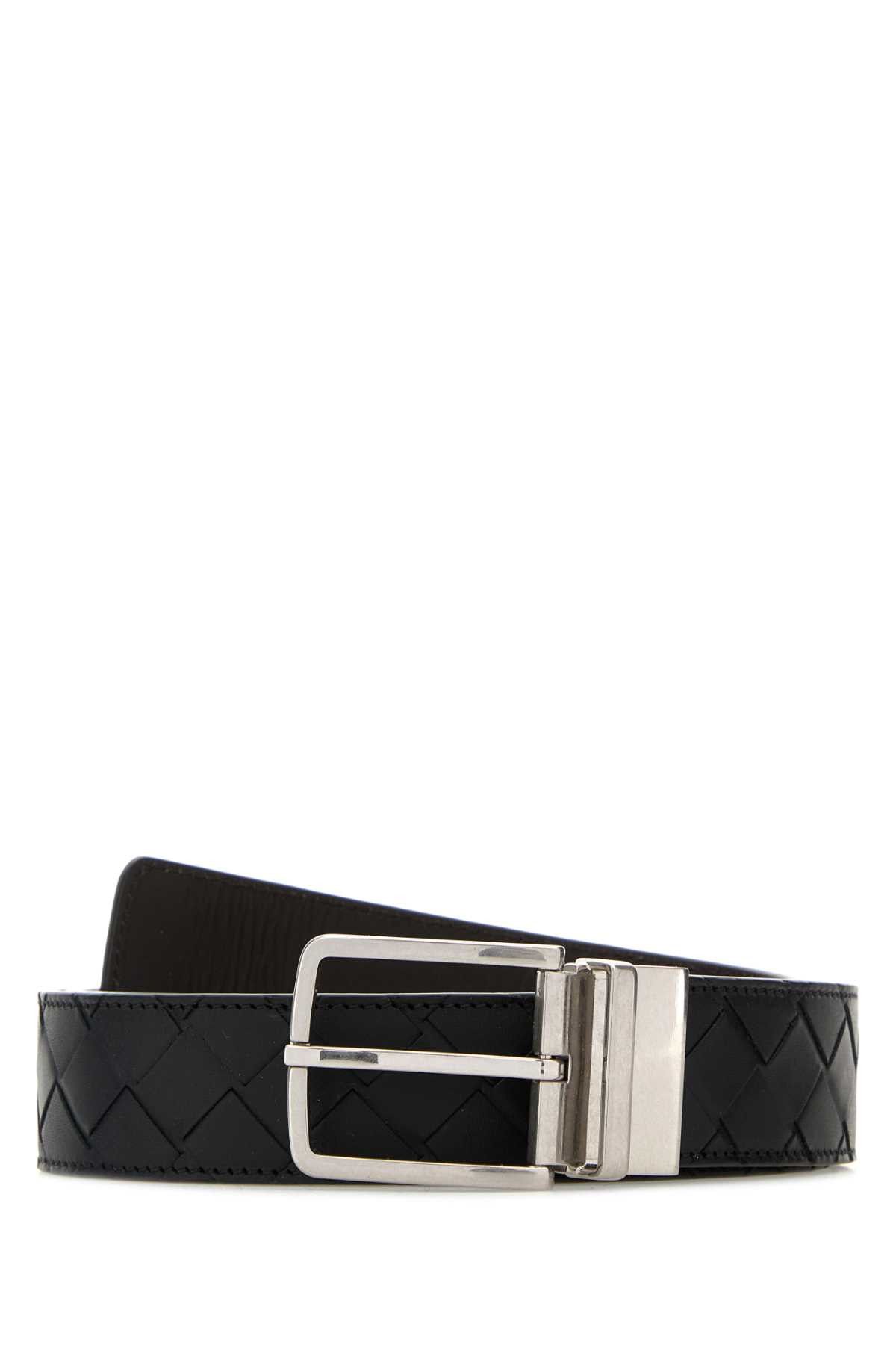 Bottega Veneta Black Leather Belt Size ONE SIZE - 1 Thumbnail