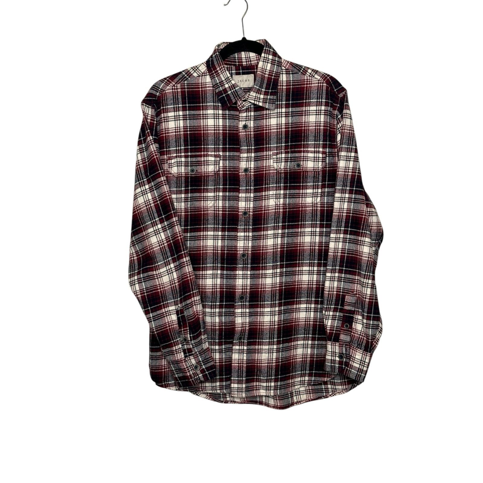 JACHS NY Jachs red plaid long sleeves casual flannel shirt size M Size US M / EU 48-50 / 2 - 9 Thumbnail
