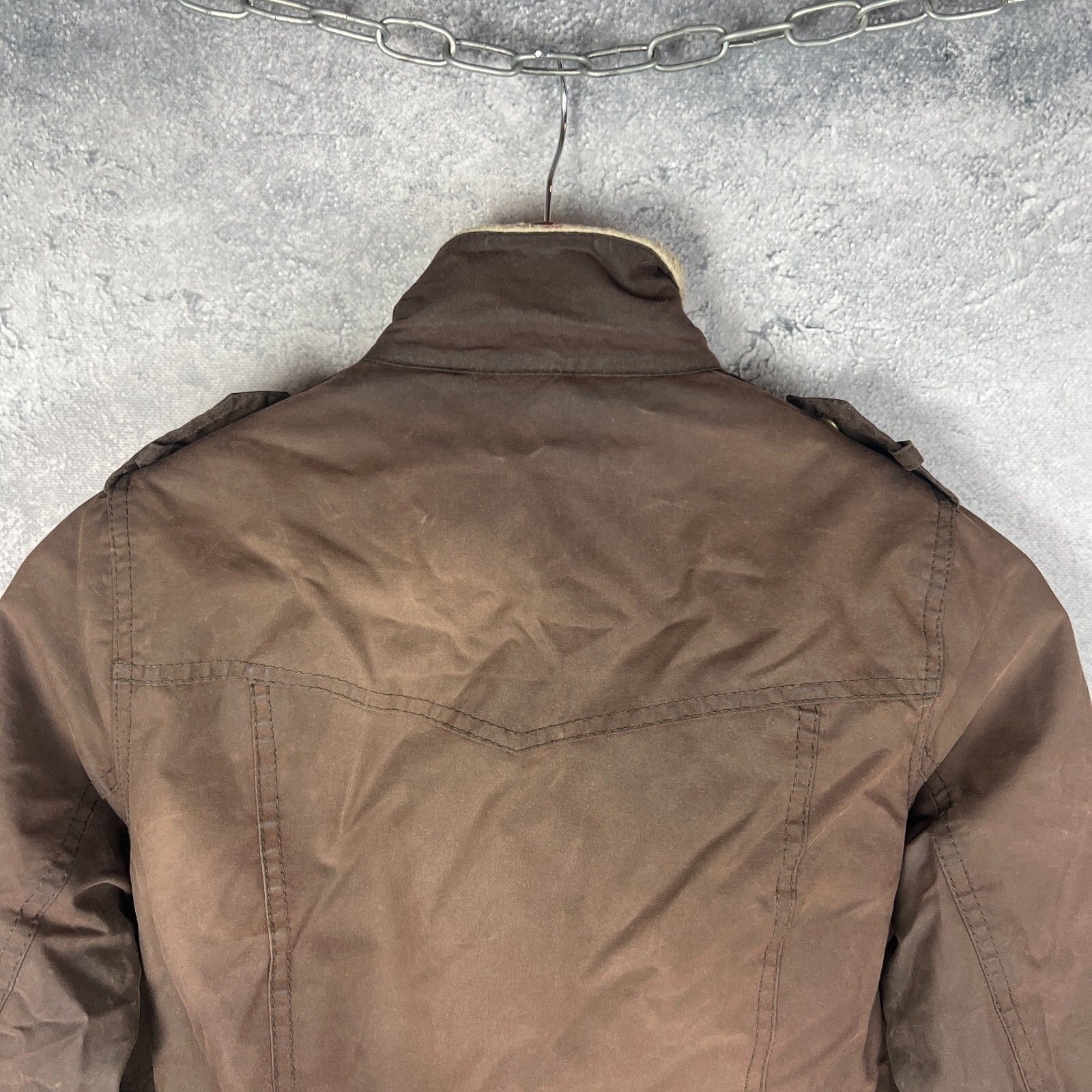 Barbour Barbour International Waxed Jacket Women's Size 4 Brown ` Size S / US 4 / IT 40 - 10 Thumbnail