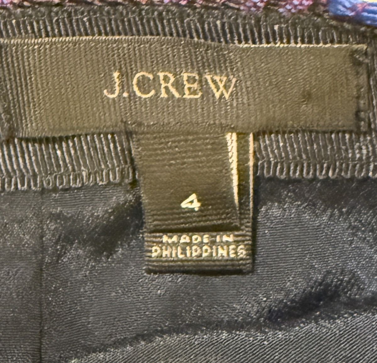 J.Crew J.Crew Midnight Floral Purple/Blue Jacquard C5911 Skirt Y2K Size 27" / US 4 / IT 40 - 2 Thumbnail