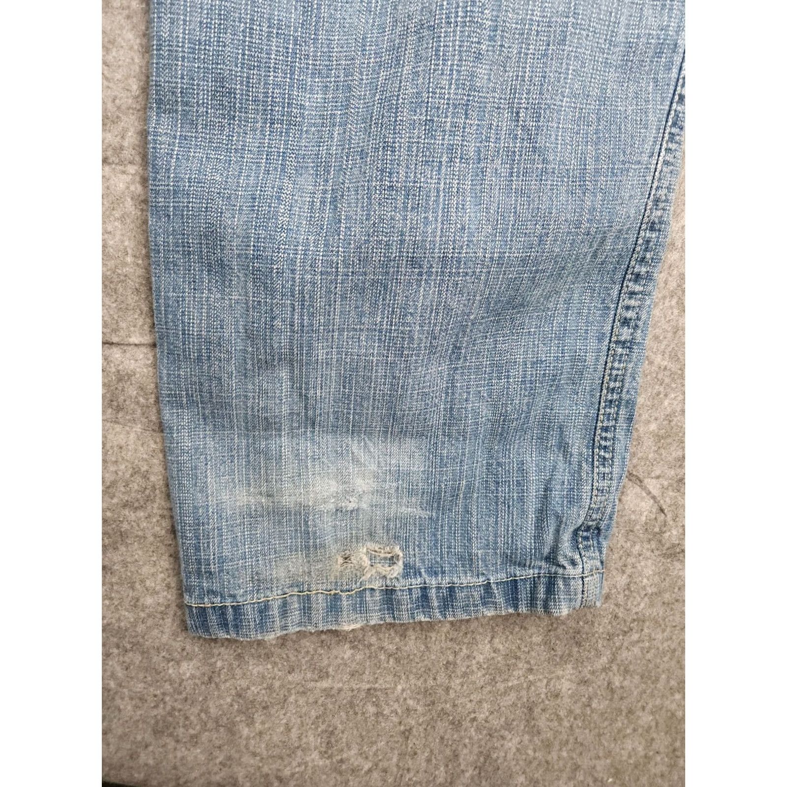 Southpole VINTAGE Southpole Jeans Mens 34 Regular 32 x 34 Blue Distressed Relaxed Straight 90s Grunge Hip Hop Mens Size US 32 / EU 48 - 4 Thumbnail
