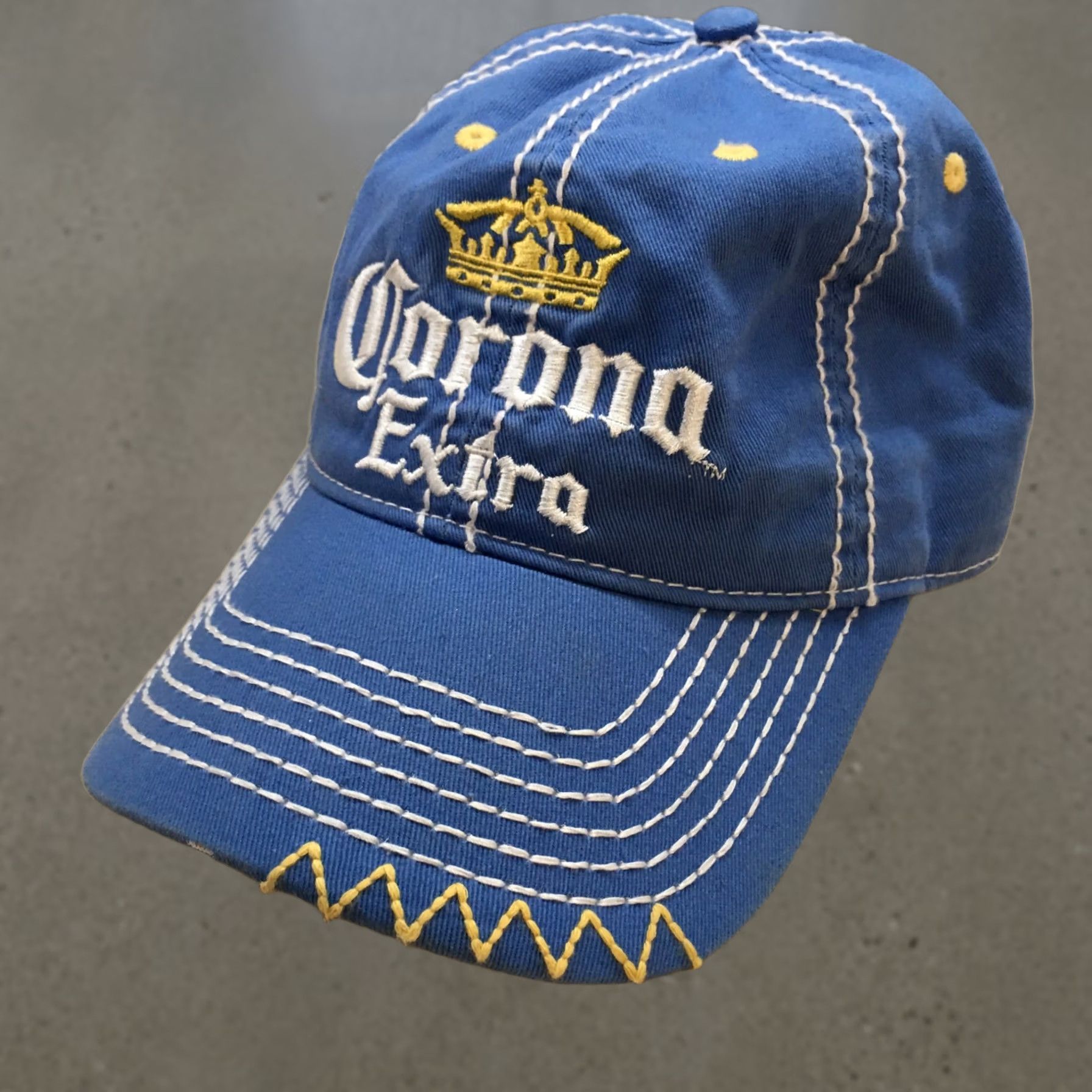 Vintage Corona Extra Baseball Cap Mens Blue OS Adjustable Curved Brim Embroidered Logo Size ONE SIZE - 1 Thumbnail