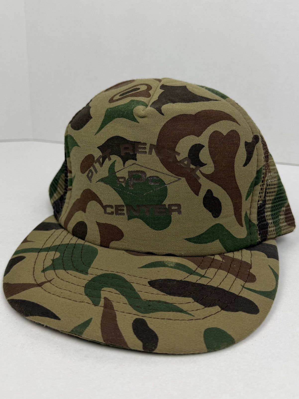 Other Vintage Pittsburgh Rental Center Camo Trucker Snapback Hat Size ONE SIZE - 8 Thumbnail