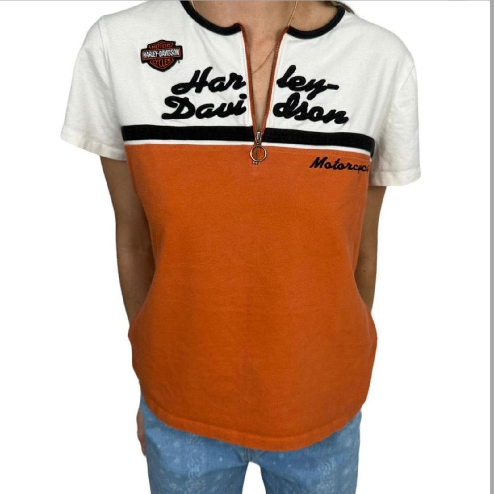 Harley Davidson Vintage womens harley davidson tee Size L / US 10 / IT 46 - 1 Thumbnail