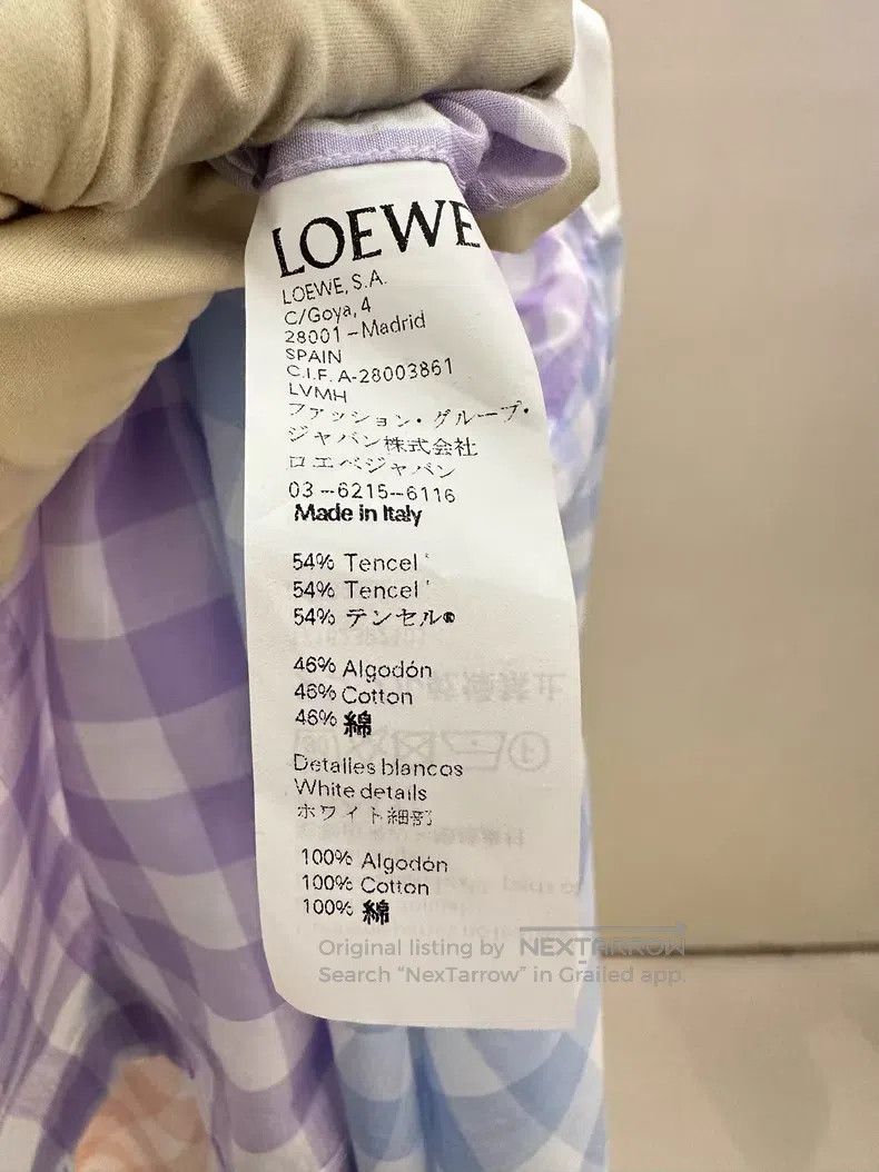 Loewe Loewe Color Blocked Plaid Shirt Size S / US 4 / IT 40 - 5 Thumbnail