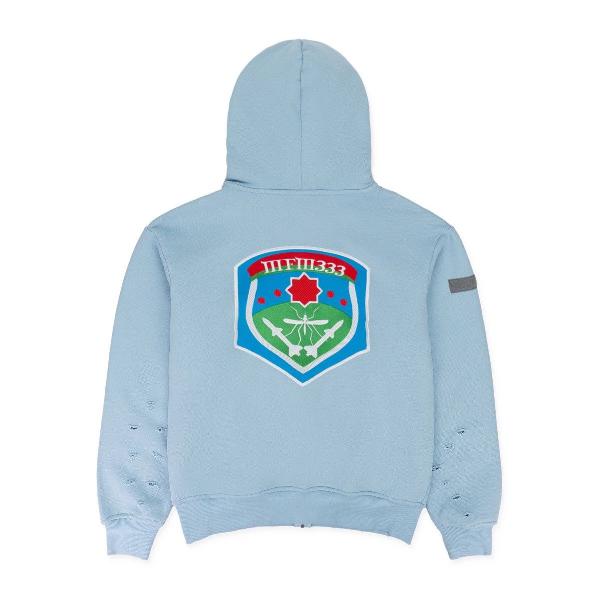murd333r.fm MURDER.FM LIGHT BLUE SPECIAL OPS HOODIE Size US L / EU 52-54 / 3 - 3 Thumbnail