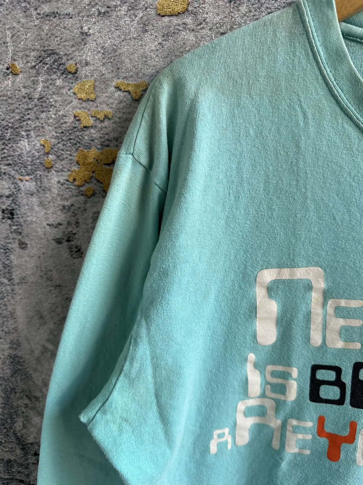 Beauty Beast SICK TRASHED JAPANESE THE BREAKERS POEM FADED LONG SLEEVE Size US L / EU 52-54 / 3 - 7 Thumbnail