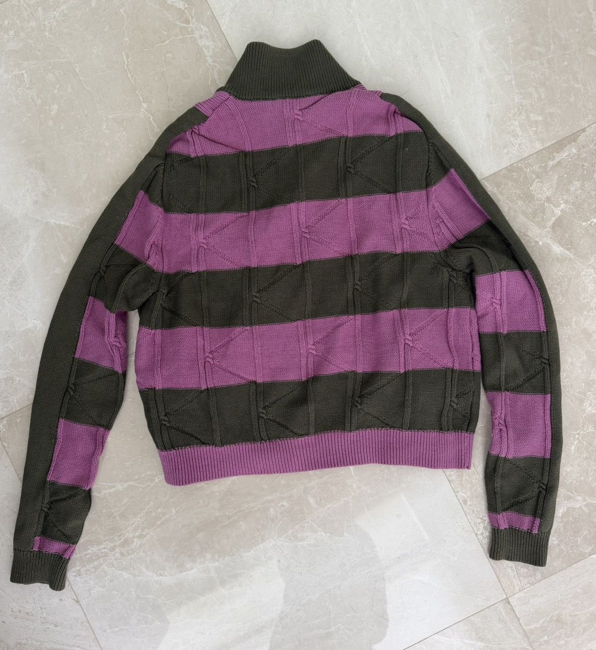 Kiko Kostadinov Kiko Kostadinov Pink & Khaki Merli Cardigan Size US S / EU 44-46 / 1 - 2 Thumbnail