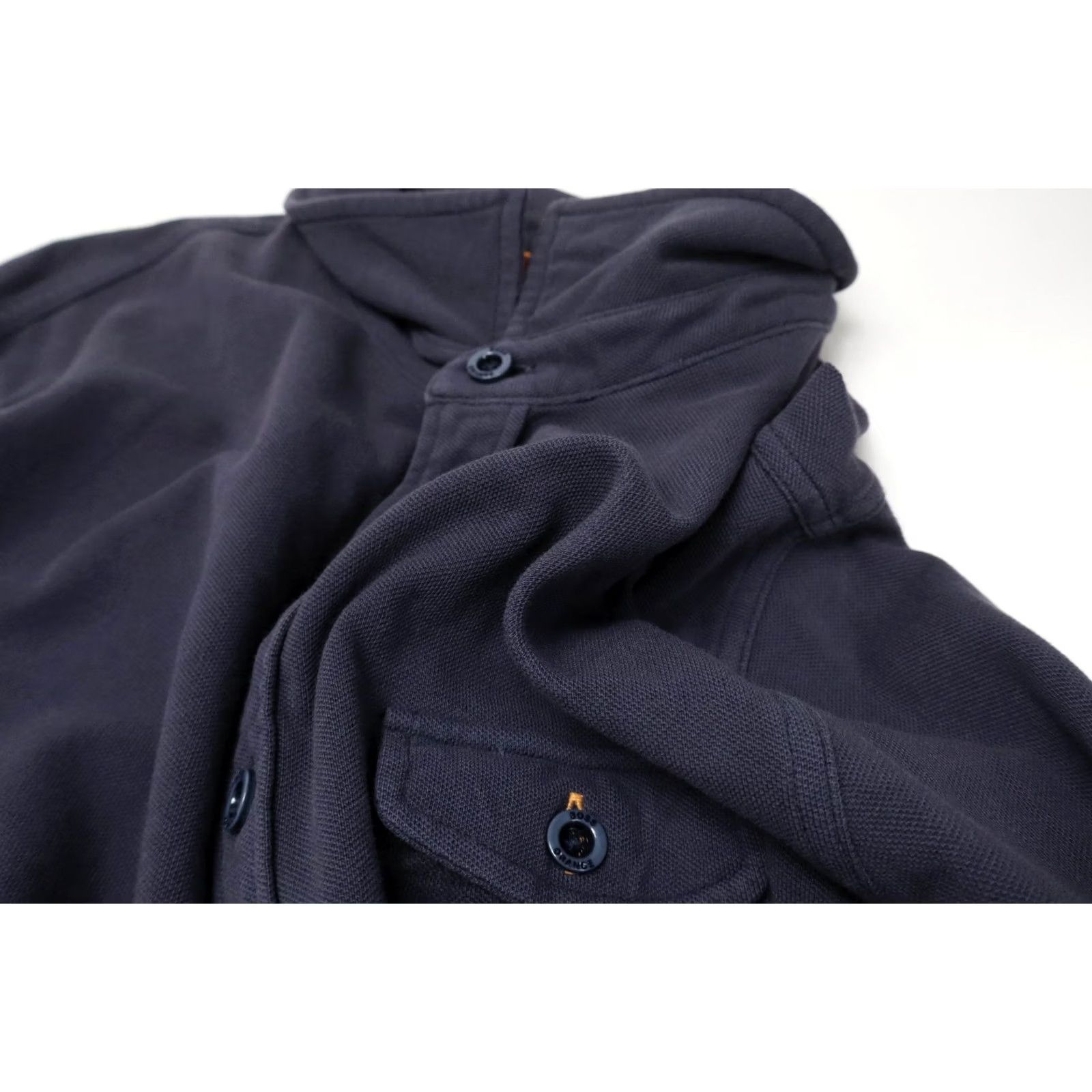 Hugo Boss HUGO BOSS Orange Label Pelu Shirt Men's MEDIUM Blue Button Front Polo Pocket Size US M / EU 48-50 / 2 - 6 Thumbnail