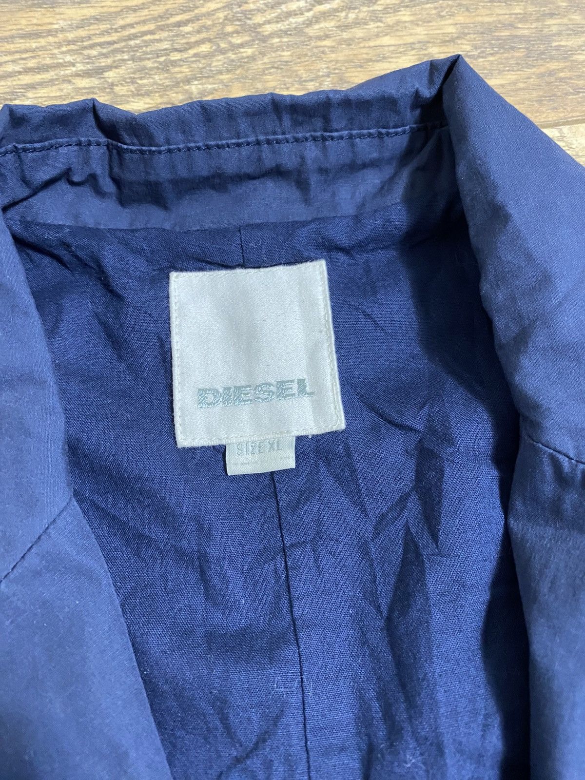 Diesel Diesel Navy Cotton Casual Blazer Sport Coat Jacket XL Size 46R - 2 Thumbnail