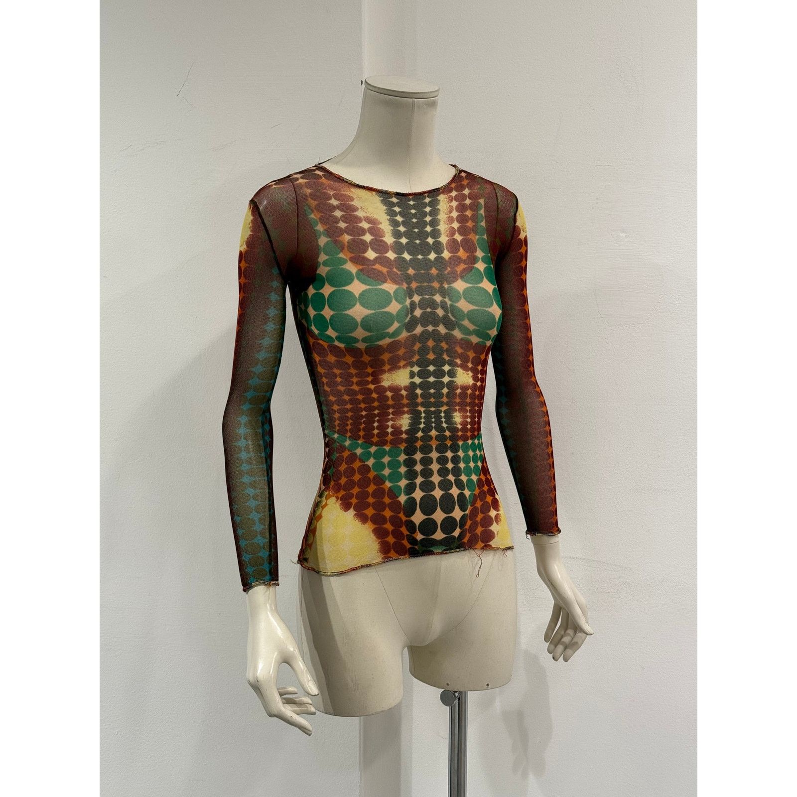 Jean Paul Gaultier F/W1995 Jean Paul Gaultier cyber dot mesh top Size S / US 4 / IT 40 - 3 Thumbnail