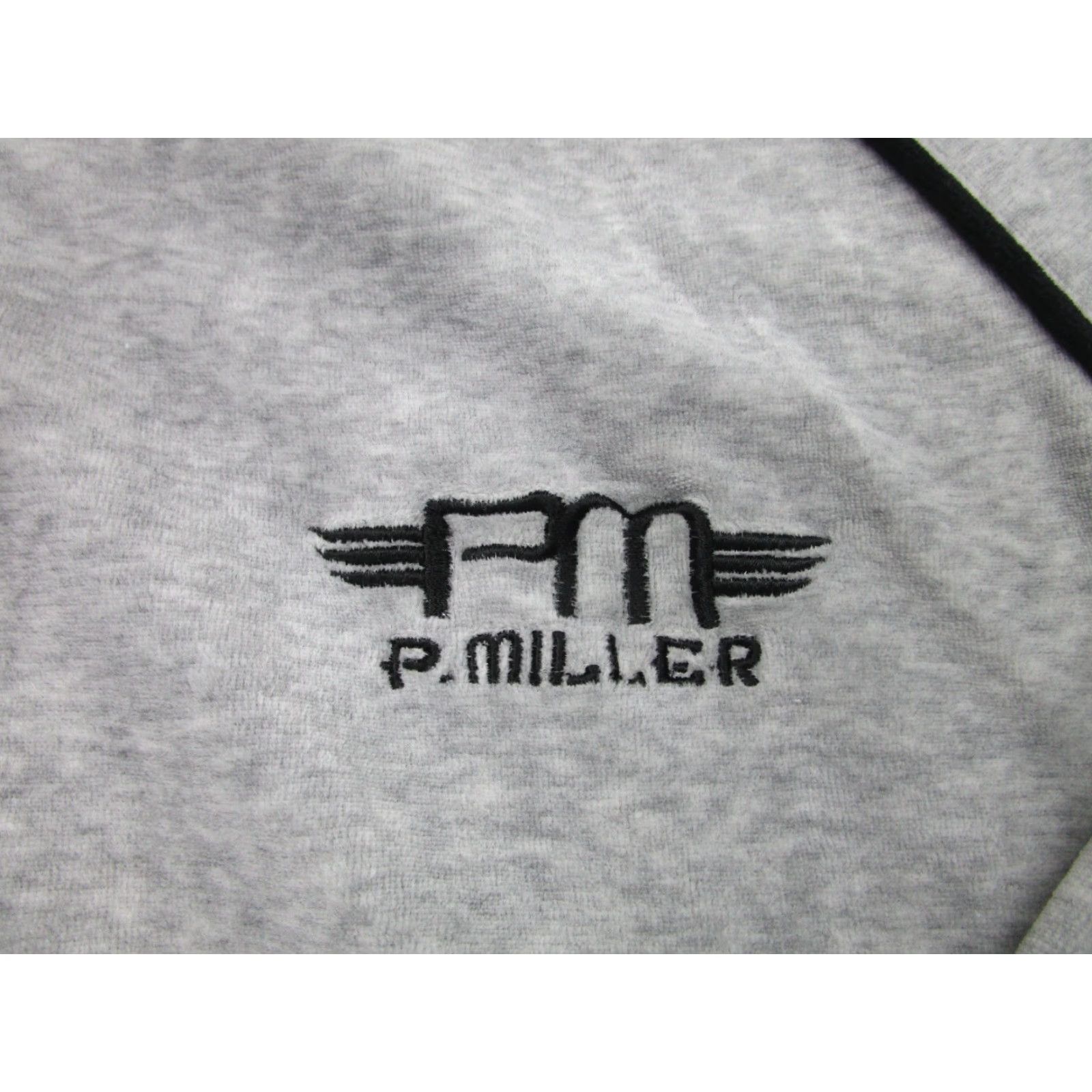 Velvet VINTAGE P. Miller Gray Velour Track Jacket Mens 2XL Retro Hip Hop Size US XXL / EU 58 / 5 - 4 Thumbnail