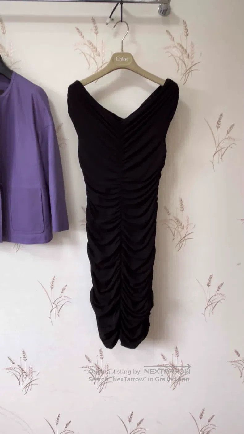 The Row The Row Black Pleated Dress Size M / US 6-8 / IT 42-44 - 1 Thumbnail