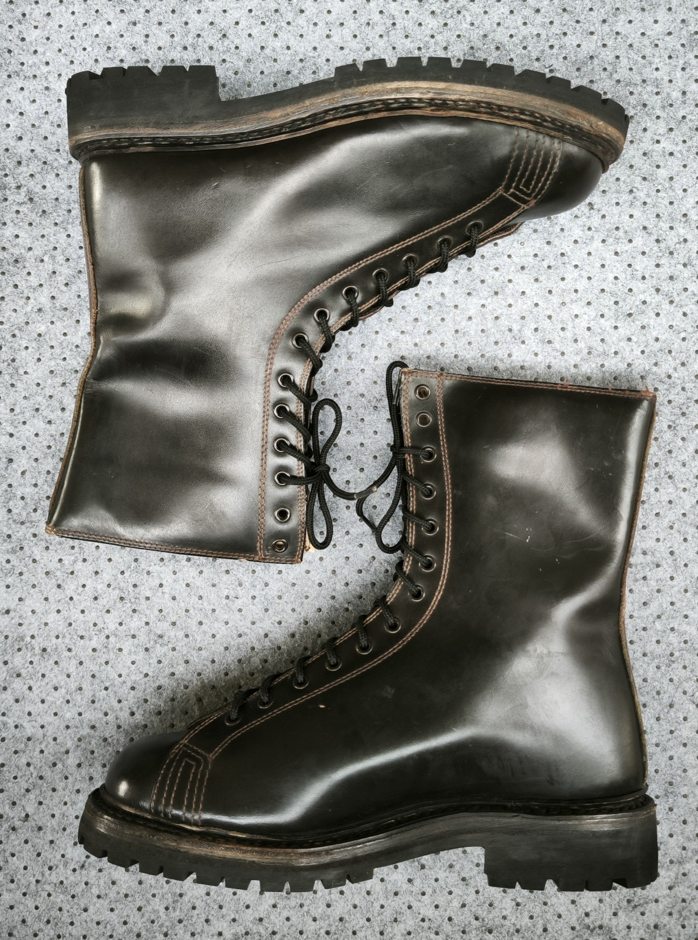 Vintage Vtg 80's DERISI SUD Italian military combat boots DAVOS sole Size US 8.5 / EU 41-42 - 2 Thumbnail