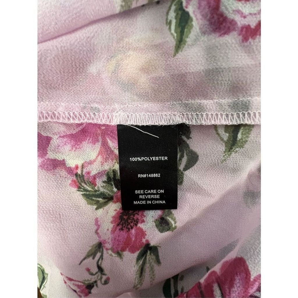 Torrid Torrid Floral Pattern Sheer Button Up Lightweight Blouse Size XS / US 0-2 / IT 36-38 - 5 Thumbnail
