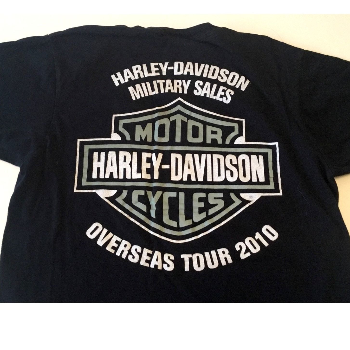 Harley Davidson Harley Davidson L TShirt 2010 Overseas Tour Military Size US L / EU 52-54 / 3 - 5 Thumbnail
