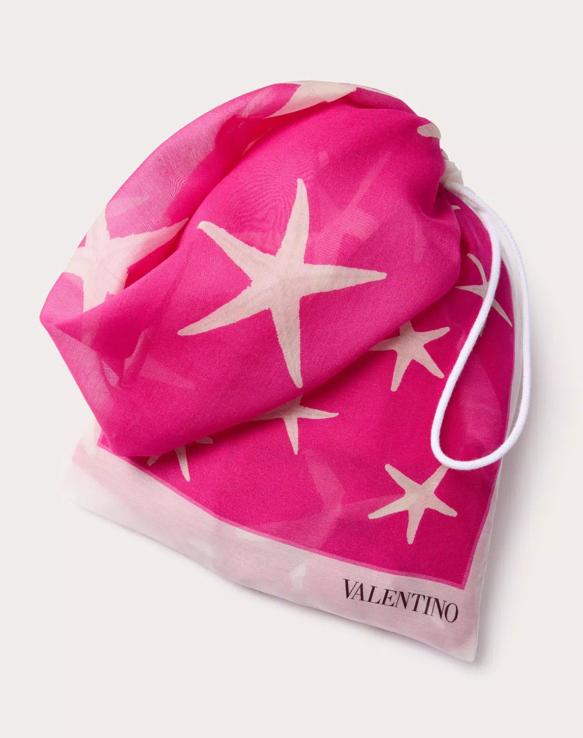 Valentino oc11z0725 Size:OS/ Pochon In Cotton And Silk in Pink Size ONE SIZE - 3 Thumbnail