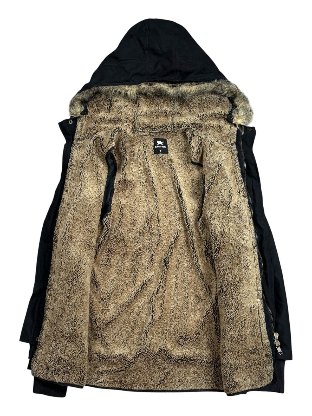 BUFFALO BOBS 2000s Buffalo Bobs - Fireman Clasp Fur Hoodie Jacket Size US M / EU 48-50 / 2 - 2 Thumbnail