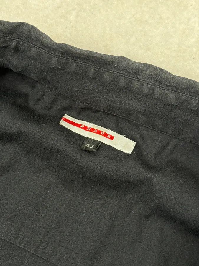 Prada SS2008 Prada Black Minimalist Shirt Size US M / EU 48-50 / 2 - 9 Thumbnail