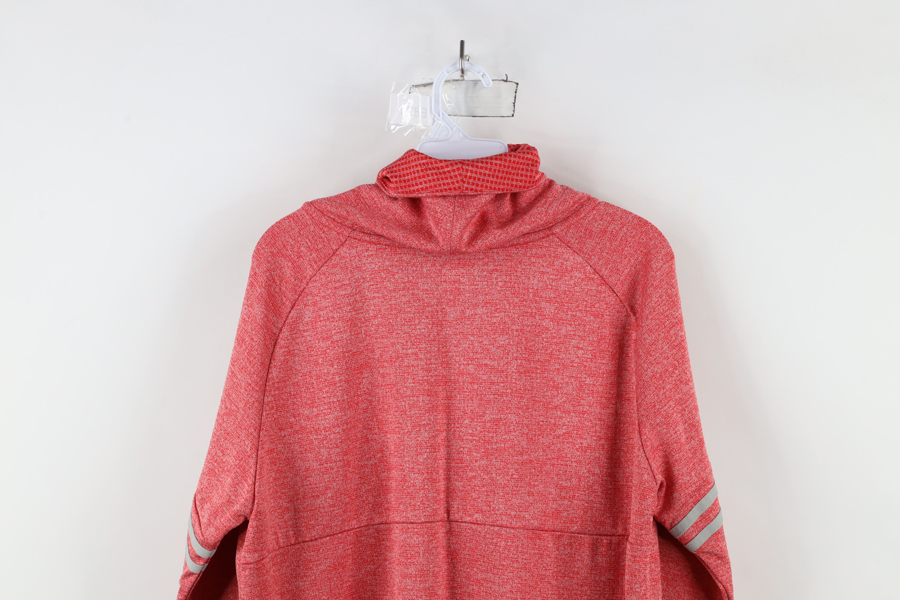 Nike × Vintage Nike University Fleece Lined Funnel Neck Sweatshirt Red Size L / US 10 / IT 46 - 11 Thumbnail