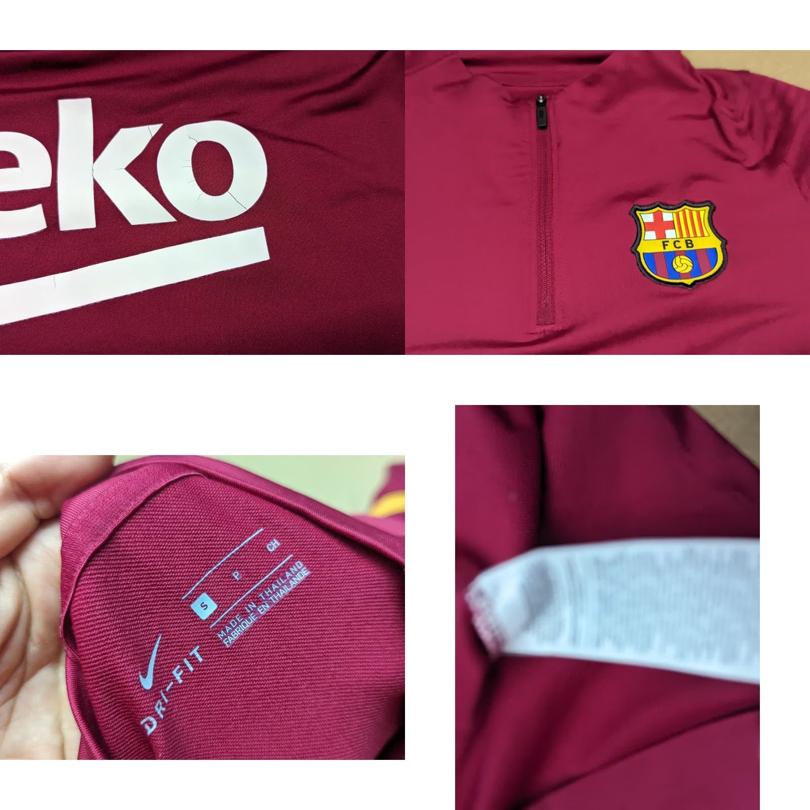 Nike Nike Barcelona 2020-2021 Mens Training Top Small Drill Long Sleeve Football Shirt XS? Size US S / EU 44-46 / 1 - 8 Thumbnail