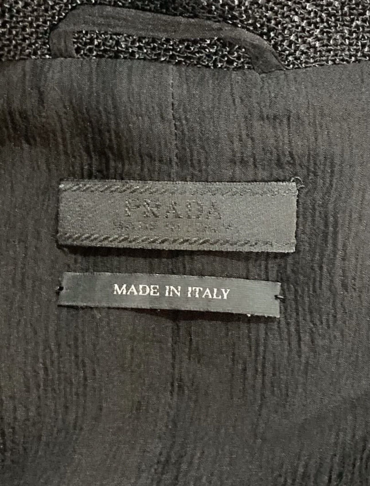 Prada PRADA Made in Italy Cropped Buttoned tweed jacket Size S / US 4 / IT 40 - 7 Thumbnail