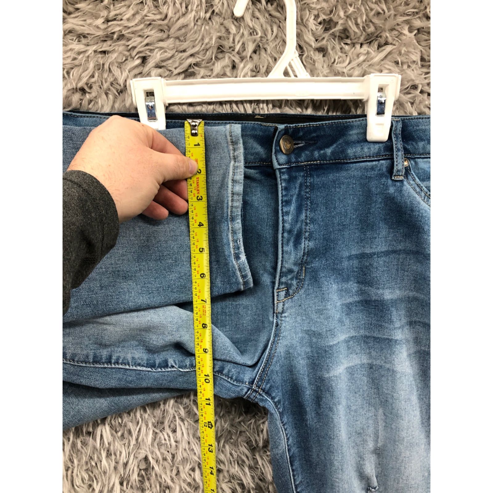 Vintage Woman Within Jeans 16W Plus Size Womens Rise Dark Wash Blue Denim Stretch Size 38" / US 16 / IT 52 - 6 Thumbnail